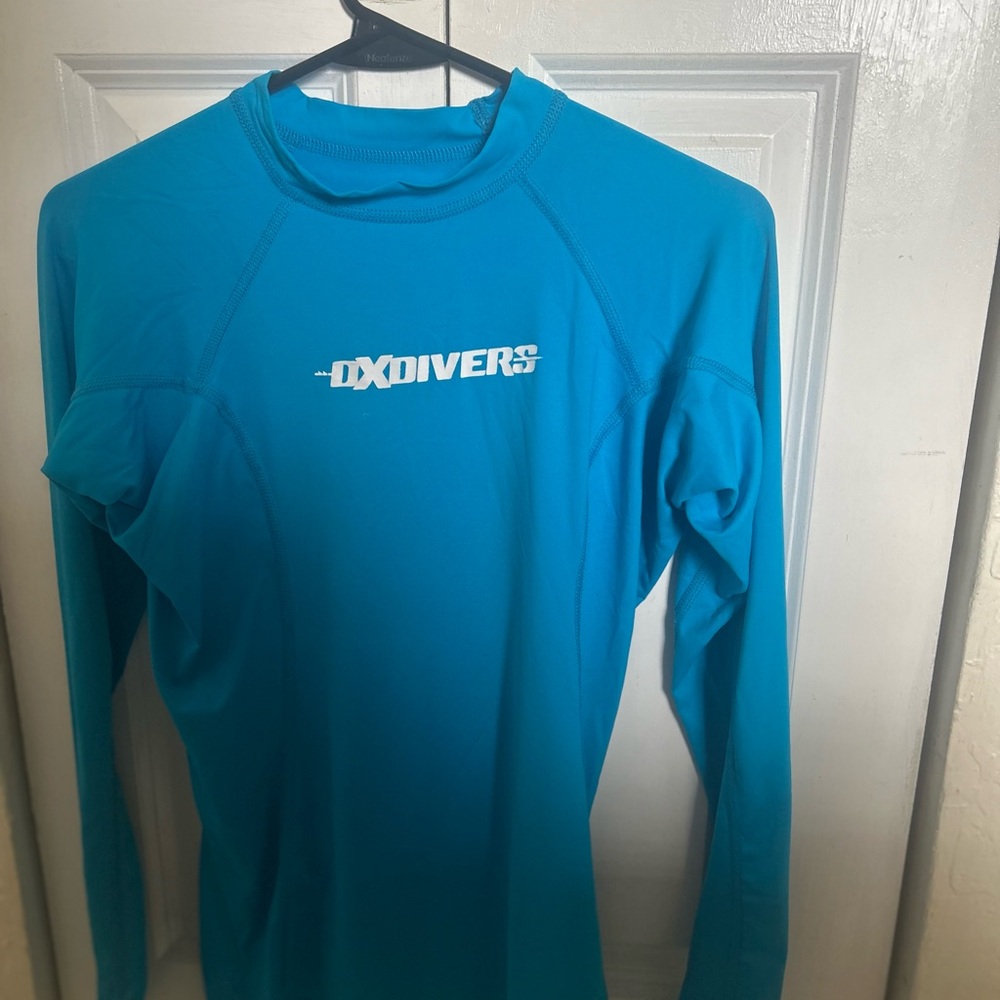 DXDivers Blue Long Sleeve Rash Guard